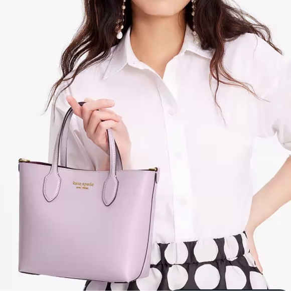 Kate Spade Bleecker Medium Crossbody Tote Violet Mist NWT - Picture 2 of 10